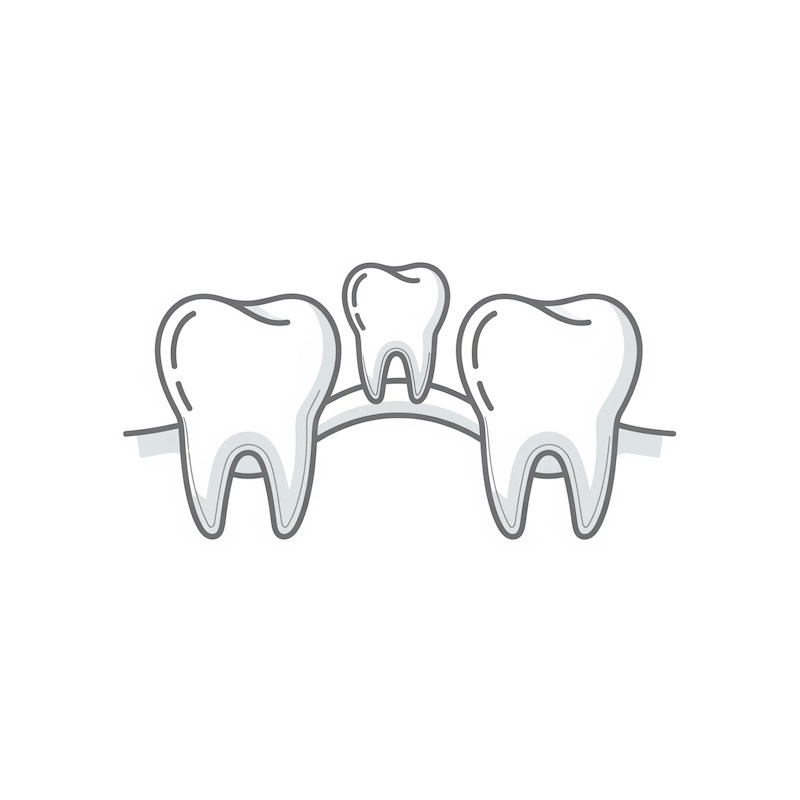 Icono puentes dentales